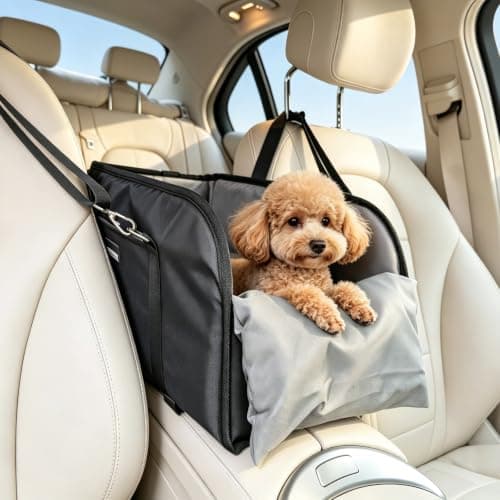 KISENG Collapsible car Travel seat, Suitable for Small Dogs up to 11 lbs