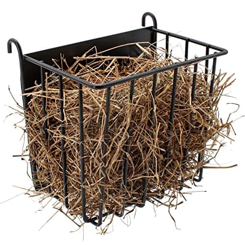 Guinea Pig Hay Feeder,Rabbit Hay Feeder with Heavy-Duty Metal Frame Hay Holder,for Bunny, Guinea Pigs,Chinchillas-6.9x4.7x6.6 inch