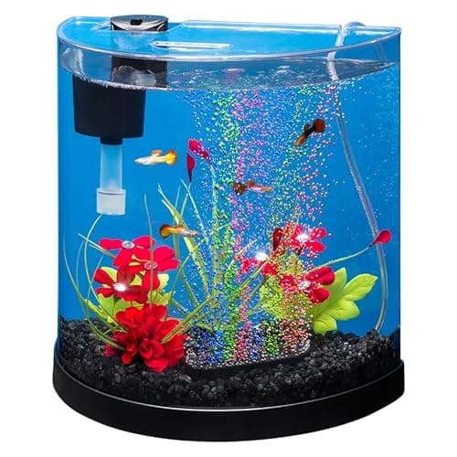 Tetra Half-Moon 3 Gallon Starter Fish Tank Kit