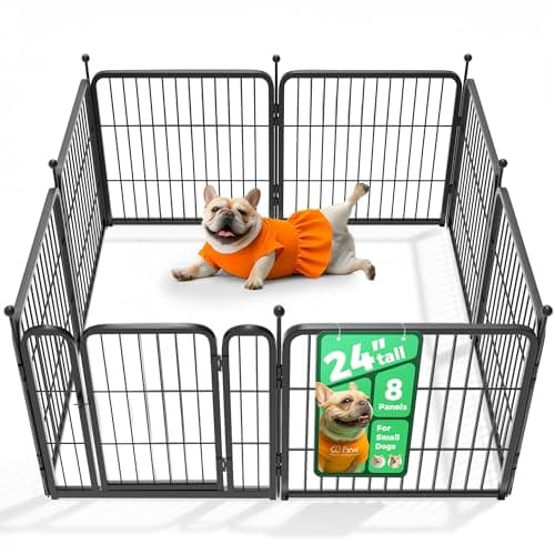 FXW Rollick Dog Playpen, Indoor, Yard & RV Camping, 24" H, 8 Panels