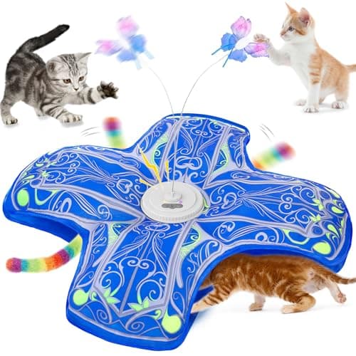 Qraxond Interactive Cat Toys for Indoor Cats,Automatic Kitten Tunnel Toy