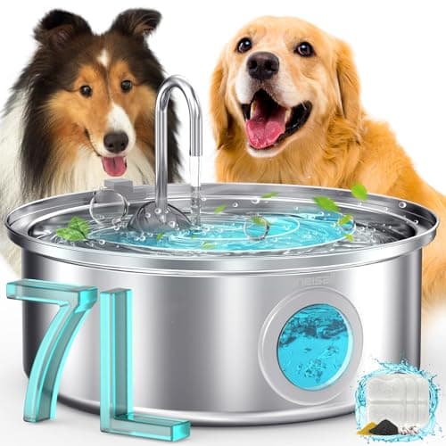 oneisall 7L/230oz Dog Water Fountain for Multi-pet Household,PWF002