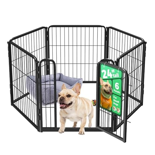 FXW Homeplus Indoor Dog Playpen, 24" H, 6 Panels, for Puppies & Small Dogs