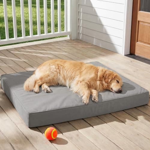 WNPETHOME Outdoor Waterproof Dog Bed Large Sized, Washable Creat Pad 42" | Outdoor & Indoor Use, For Large Sized Dog, Removable Washable Cover, Egg Crate Foam Orthopedic Dog Mat, Up to 90 lbs