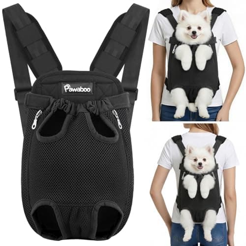 Pawaboo Pet Front Carrier Backpack for Small Medium Dogs